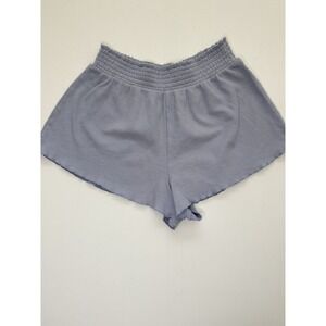 Aéropostale Women's Blue Knit Lounge Sweat Shorts Mid Rise Elastic Waist M
